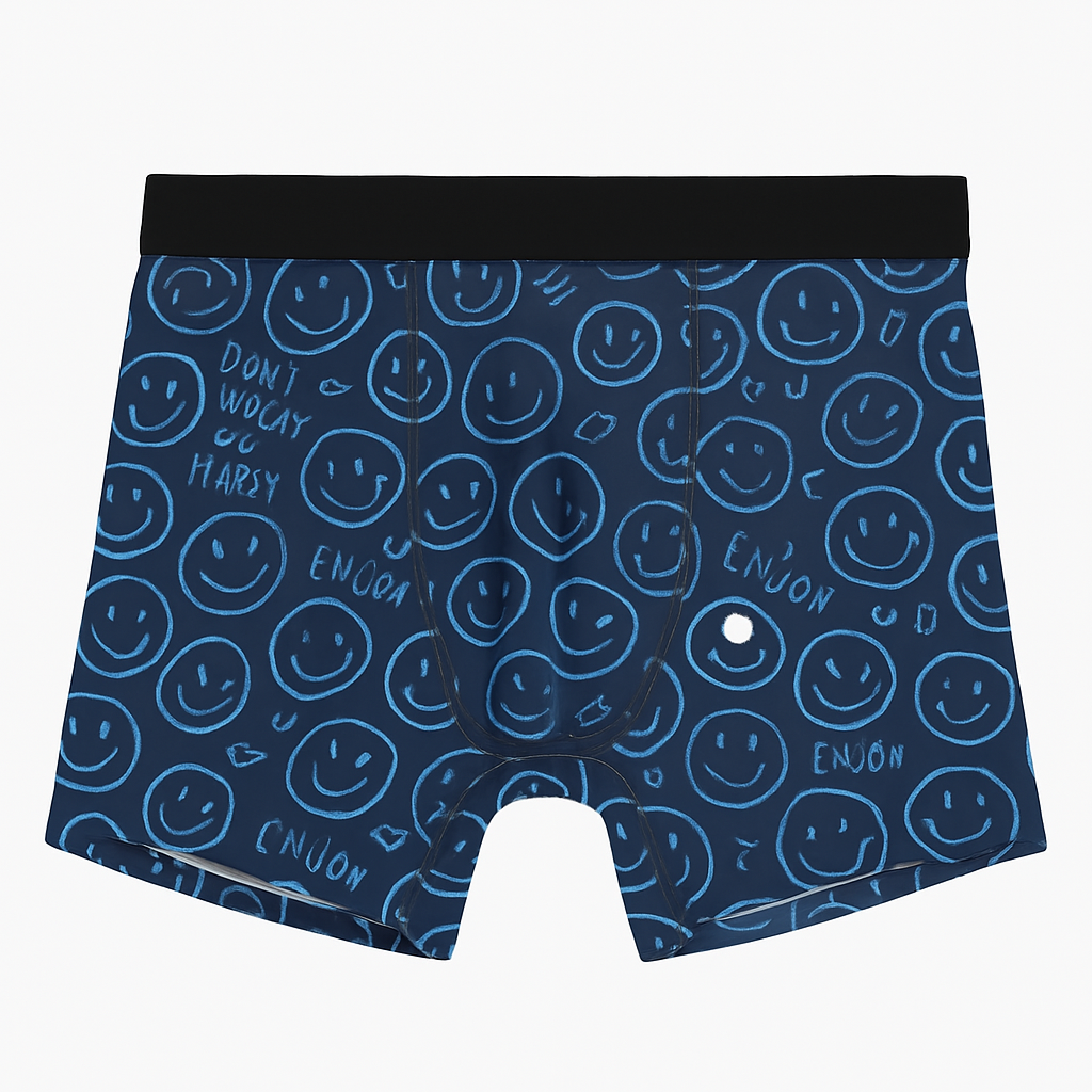 Smiley Face Print Men’s Underwear
