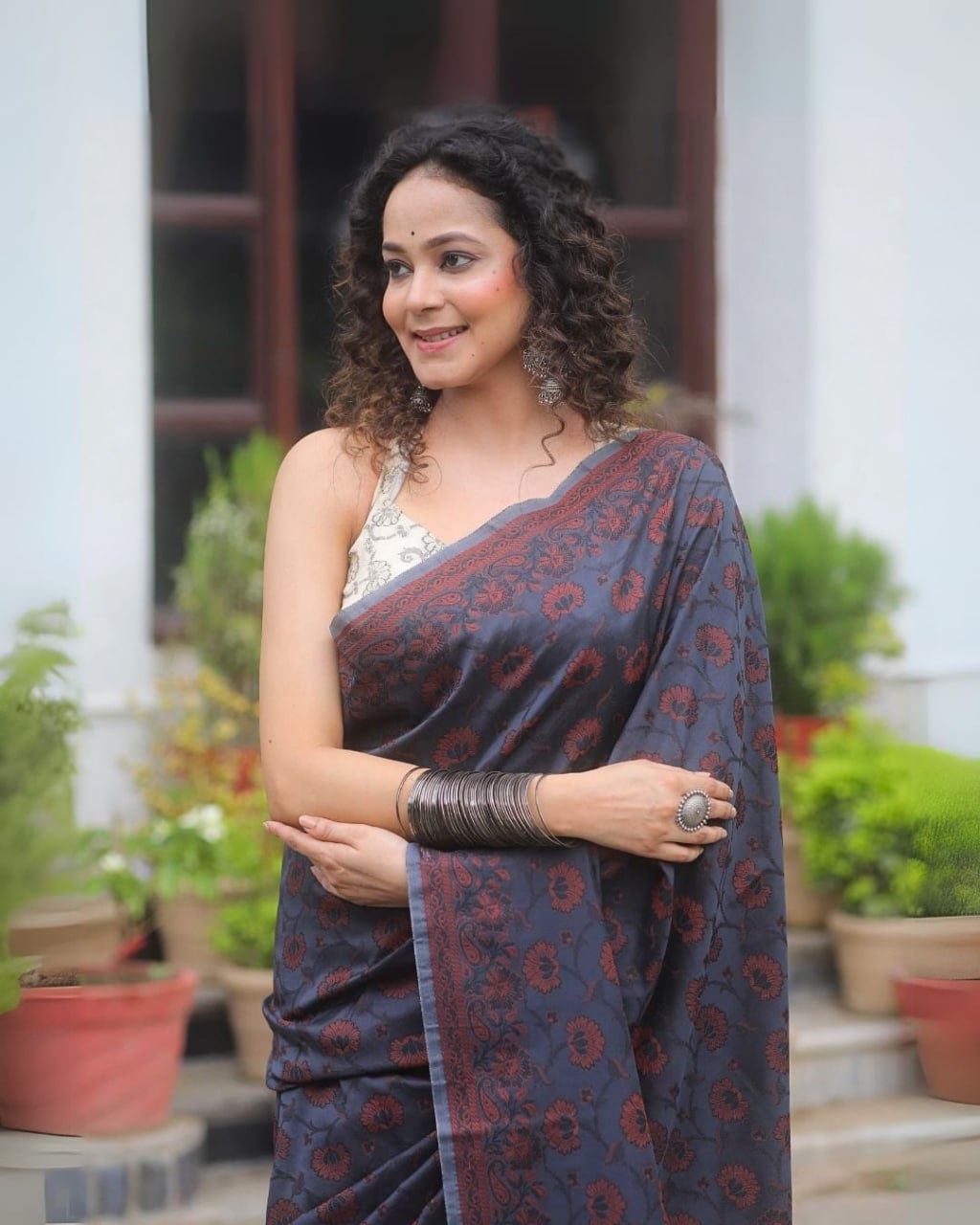 Black Banarasi Soft Silk Saree