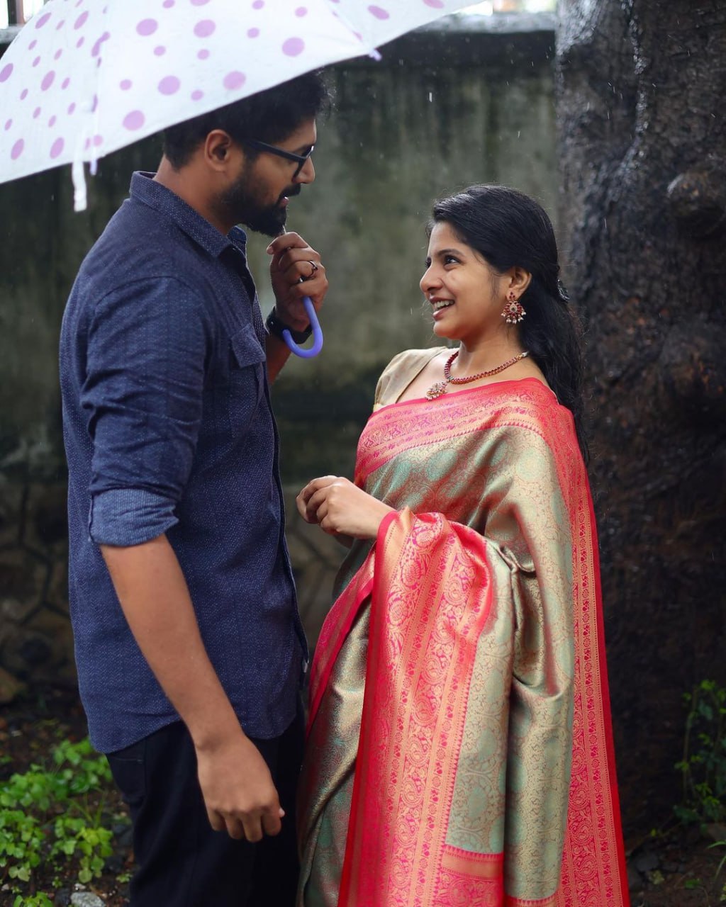 Pink Banarasi Soft Silk Saree