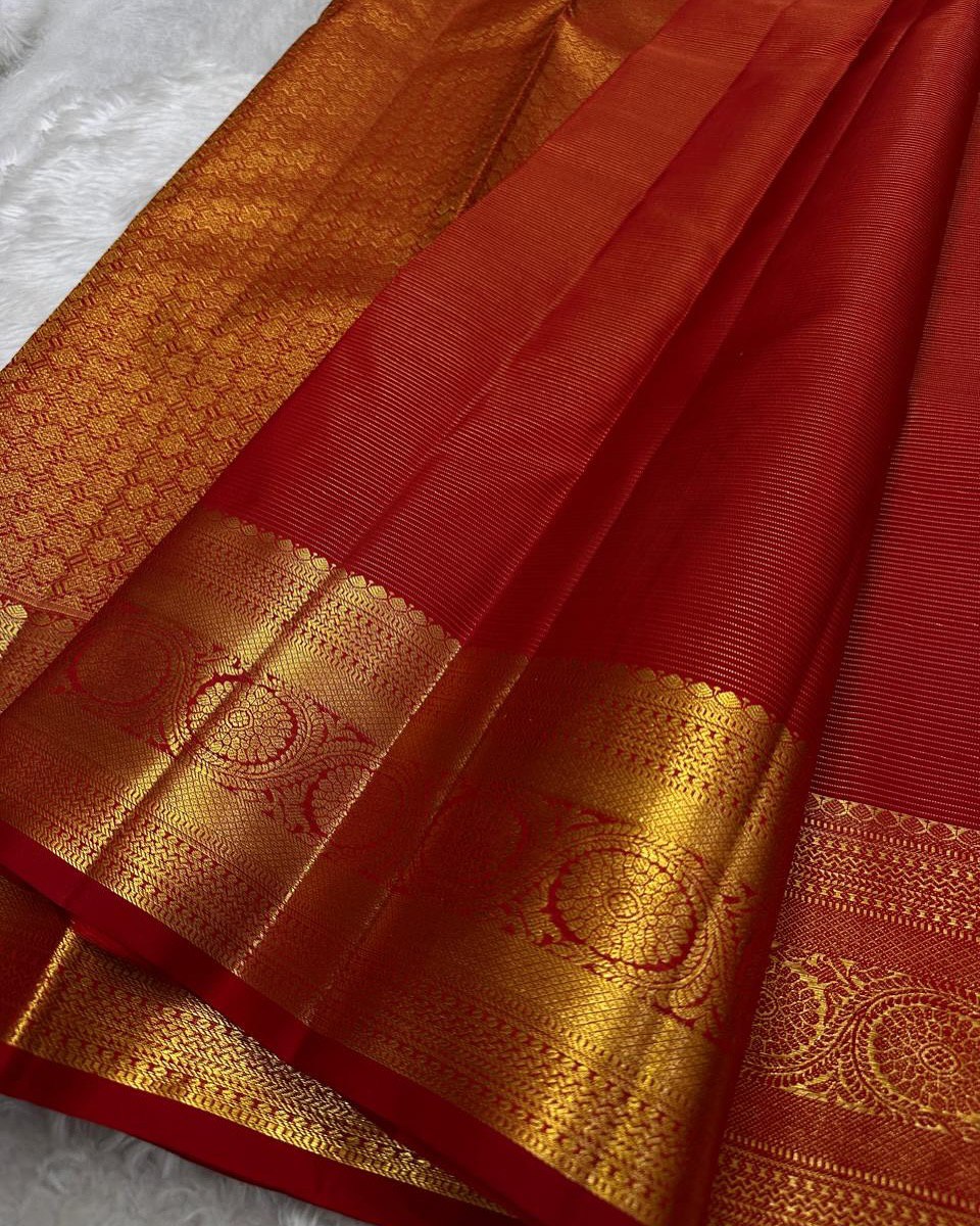 Maroon Banarasi Soft Silk Saree