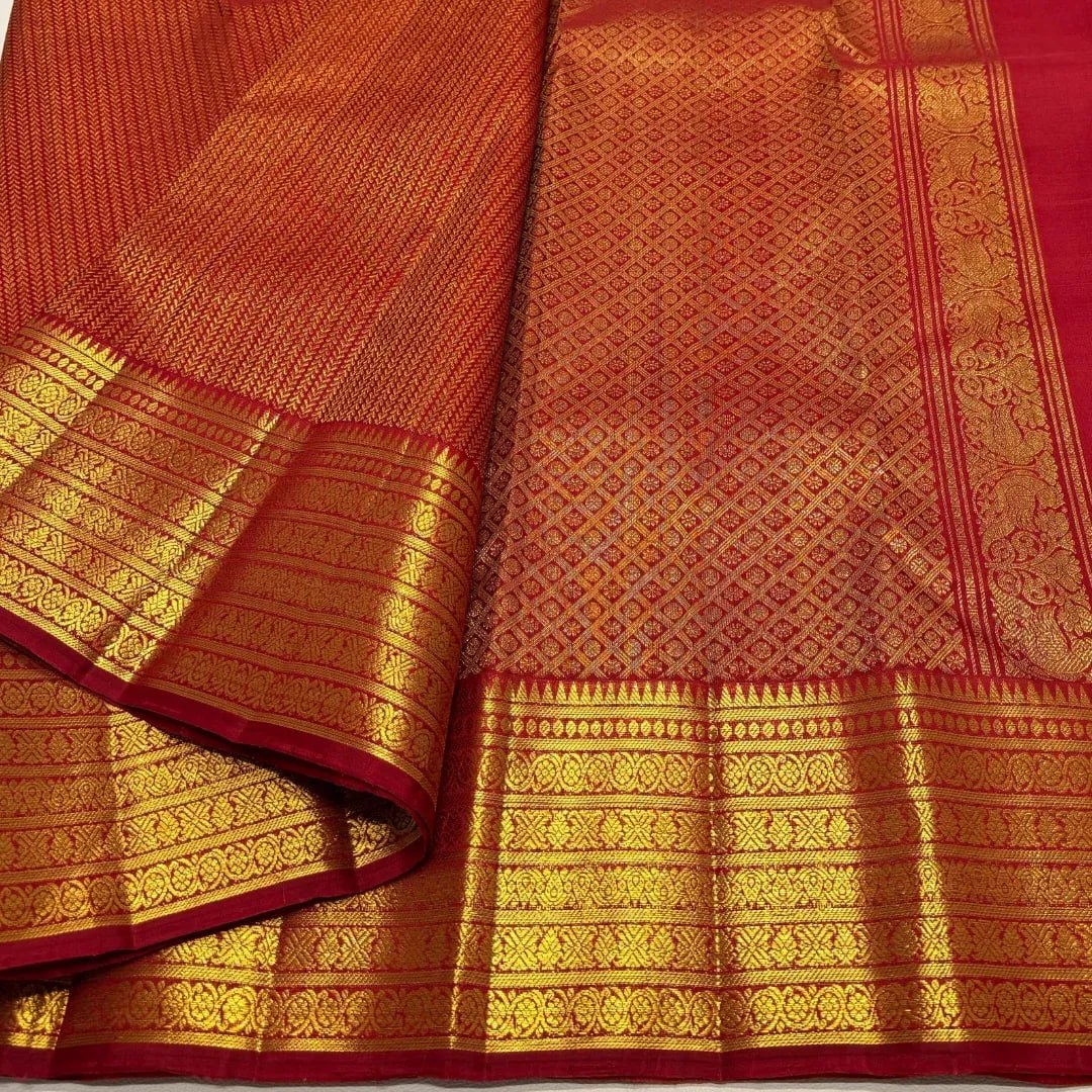 Classic Maroon Banarasi Silk Saree