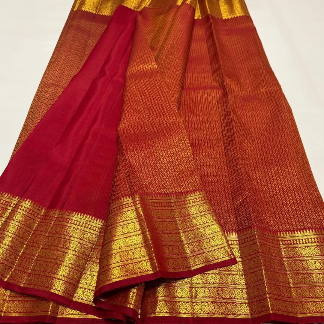 Classic Maroon Banarasi Silk Saree