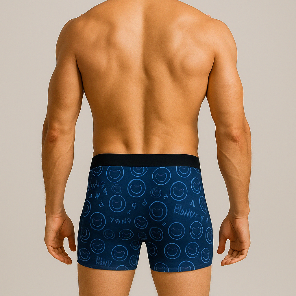 Smiley Face Print Men’s Underwear