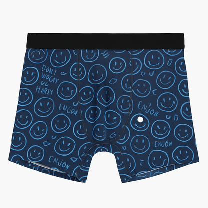 Smiley Face Print Men’s Underwear