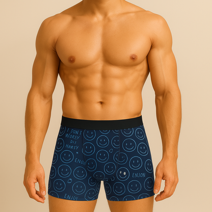 Smiley Face Print Men’s Underwear